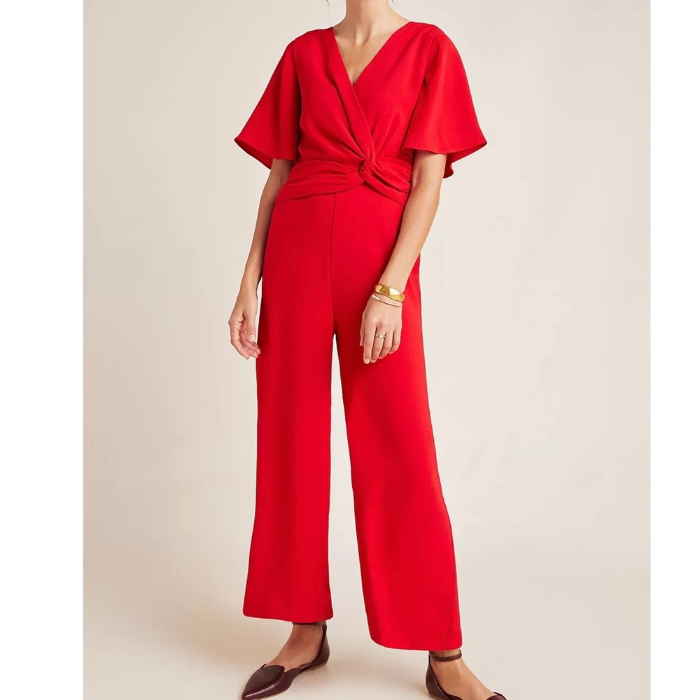 Harlyn {Anthropologie} Turner Twist Culotte Jumpsuit